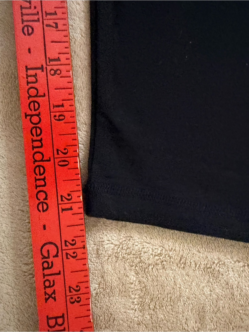 Victoria's Secret Black Capris with Coral Logo Waistband - Picture 5 of 6